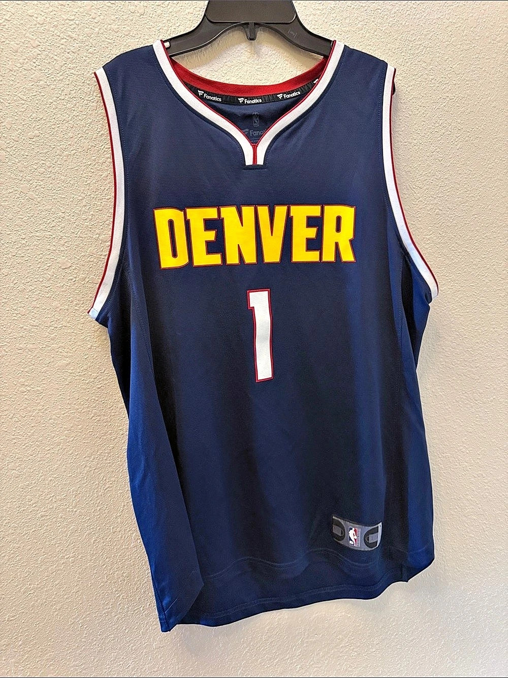 Fanatics NBA Denver Nuggets Porter Jr #1 jersey Men's Blue Basketball Jersey